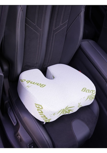 WhiteBlanco Bambu Kılıflı Visco Ortopedik Hemoroid Minder Bamboo