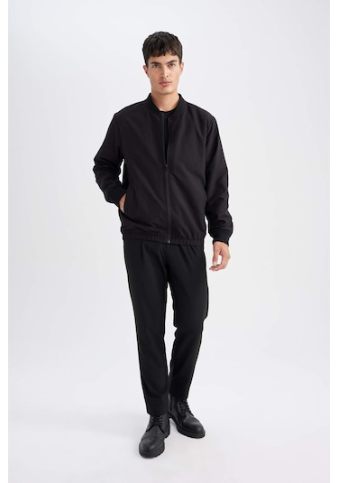 DeFacto Su İtici Bomber Mont Ceket Kolej Yaka Fermuarlı Cepli Mevsimlik Hafif D7447AX24AUBK27 DeFacto Su İtici Bomber Mont Ceket Kolej Yaka Fermuarlı Cepli Mevsimlik Hafif D7447AX24AUBK27