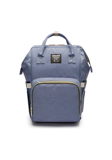 Neevoyu Su Geçirmez Mat Oxford Kumaşlı Büyük Kapasiteli Çift Omuzlu Çanta - Bebek Bakıma Uygun, Isı Yalıtımlı Süt Flas Torbası Ve Çok Fonksiyonlu Bölmelerle Mavi