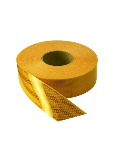 Reflektörlü Reflektif Fosforlu Şerit Bant Bandı 1-5-10 Metre Seç