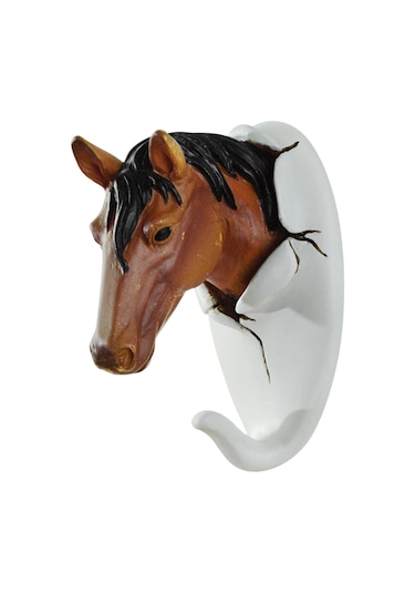 Suntek Alet Tutucu Havlu Askısı Havlu Çantası Bornoz Kancası At 6 x 7.5 x 11 CM Çok Renkli