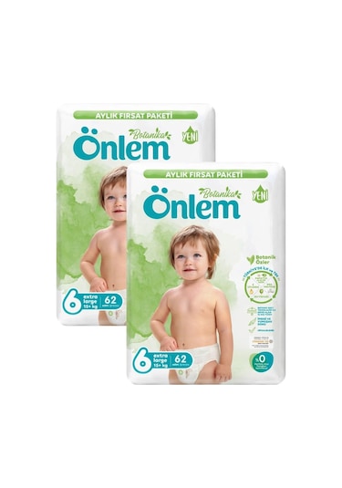 Önlem Botanika 6 Extra Large 15+ Kg 62 Adet X 2 Adet 2'li