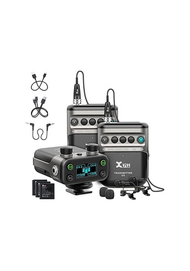 Xvive U5t2 Çift Vericili Dslr Kamera Telsiz Mikrofon Seti