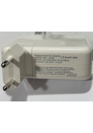 20 Volt 4.25 Amper Magsafe2 Adaptör 85 Watt Magsafe2 Adaptör