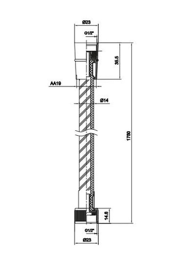 Ar Pvc Duş Spirali 175 Cm Pvc Hortum 102141019-bm Krom