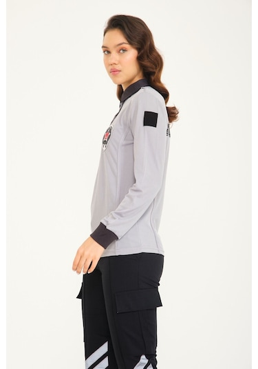 Yeni Tip Kamu Özel Güvenlik Kışlık Kadın Sweatshirt Gri