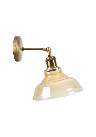 Mylights Vintage Eskitme Bal Camlı Rustik Aplik Duvar Lambası Bal