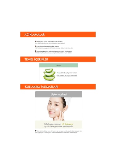 Missha Nemlendirici Aloe Vera Uyku Maskesi 10ml Pure Source Pocket Pack Aloe