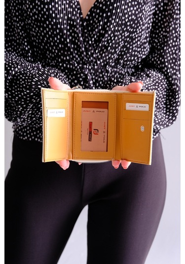 Just Polo Yeni Sezon Kolon Askılı 4 Bölmeli Kadın Omuz Çantası Ve Cüzdan Kombini Pbu217402 Lacivert - Taba