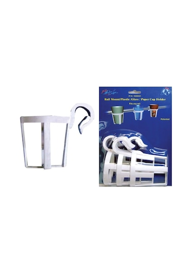 Nuova Rade Plastik Bardaklık Beyaz 3'lü Paket