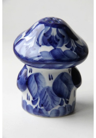 Terehoff Porselen Mantar Gzhel Tuzluk 322197423 Mavi