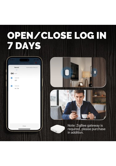 Suofeng Tuya Zigbee Akıllı Kapı/pencere Sensörü, Ev Güvenliği Alarm Sistemi, Uzaktan Kontrol, Google Uyumlu