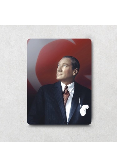 Decorita Mustafa Kemal Atatürk Ve Türk Bayrağı | Cam Tablo