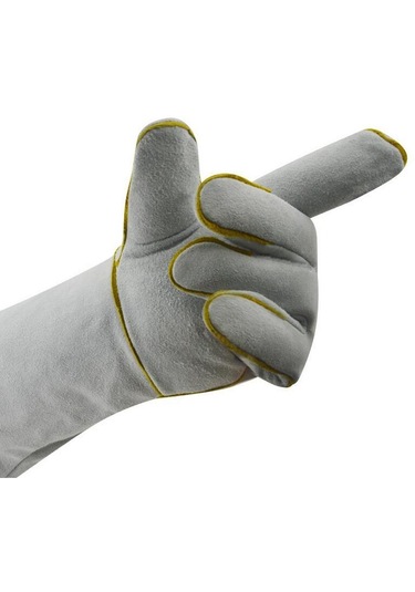 Homyl 1pairs Uzun Kaynak Koruyucu Eldivenler Eller Kaynakçı