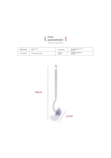 Luckystar1 Eternal Luck Japon Tuvalet Düzeni Uzun Saplı Yumuşak Kıllı Plastik-beyaz