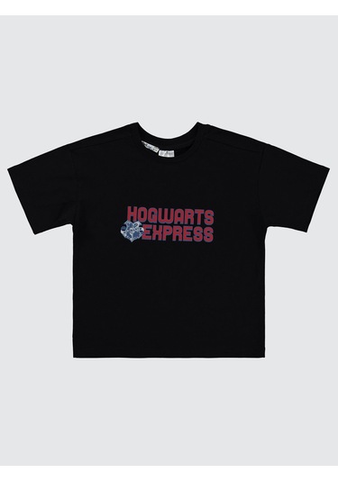 Harry Potter Erkek Çocuk Tişört 6-9 Yaş Siyah Siyah