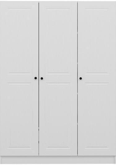 Kale 3 Mebran Kapaklı 2ç Dolap - Beyaz 210cm