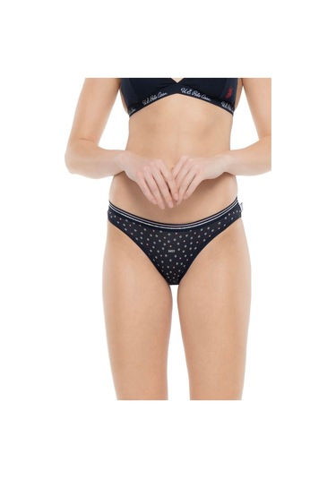 U.s Polo Assn. 66422 Kadın Pamuklu 3'lü Slip Külot-pembe&gri&lacivert mix color