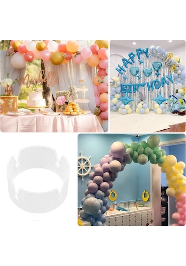 Balon Halkası 50'li Kika Parti Malzemeleri Çok Renkli