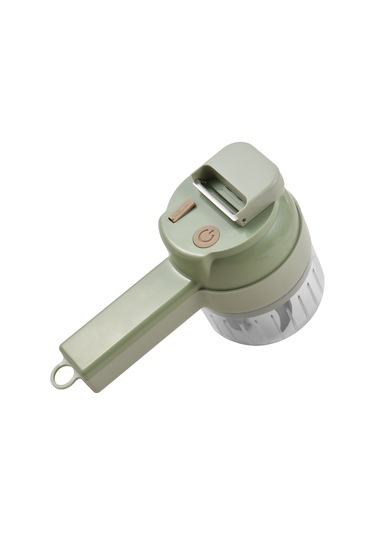 Sebze Doğrayıcı 4'ü 1 Arada El Elektrikli Gıda Doğrayıcı Yeşil Yeşil