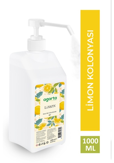Agarta 80 Derece Püskürtme Valfli Limon Kolonyası 1 L