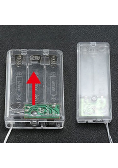 Suofeng Renkli Yıldızlı Led Işık Zinciri, 10m 80 Işık, Flaş Modlu, Pilli, Dış Mekan Kamp Dekorasyonu