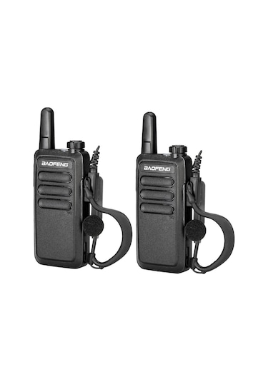Valkyrie Baofeng BF-R5 Çift Kulaklık 2li Set Lisanssız Şarjlı 16 Kanal Vox Telsiz Seti 2 Adet