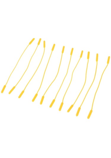 Homyl 10 Parça Fermuar Çekme Etiketleri Kordon Uzatma Zip Sarı Sarı