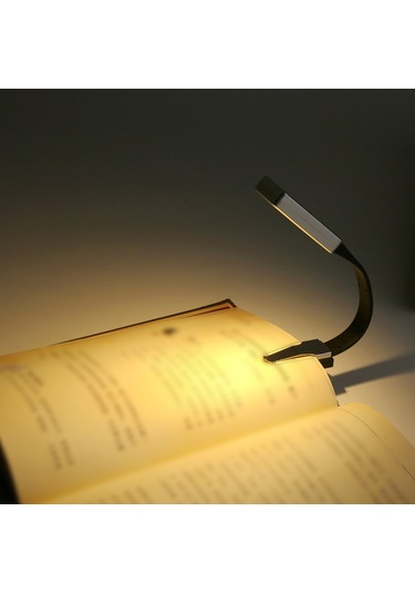 Konesam Usb Şarjlı 3 Renk Ayarı Kitap Okuma Lambası - Led Klipsli Gece Işığı Diğer