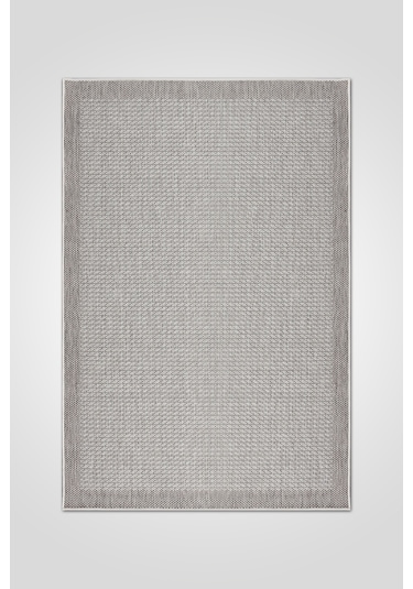 Dekozer Sisaletta Jüt Görünümlü Sisal Dokuma Modern Kilim Tozumaz, Robot Süpürge Uyumlu Krem