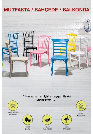 Home Efes 2 Adet Mutfak Sandalye -siyah