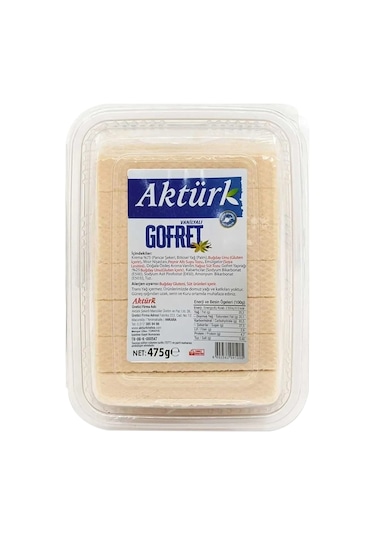 Aktürk Vanilyalı Gofret 475 Gr X 4 Adet