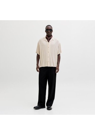 Jack&jones Jeff Resort Solid Erkek Bej Gömlek