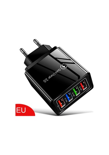 Hızlı Şarj Cihazı 3.0 İphone Uyumlu Şarj Cihazı Duvar Hızlı Şarj Samsung S10 S9 S8 Fiş Xiaomi Mi Huawei Cep Telefonu Şarj Adaptörü