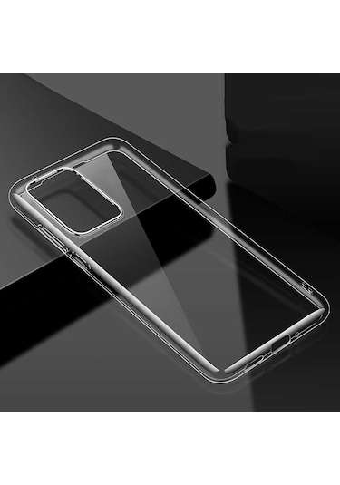 Huawei P40 Kılıf Lüx Şeffaf Silikon Kılıf