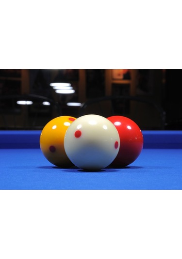 Bilardo Topu Karambol Benekli Üçbant Topu
