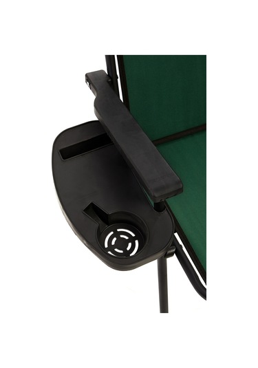 Natura 4 Adet Kamp Sandalyesi Oval Bardaklık Yeşil + MDF Masa Yeşil