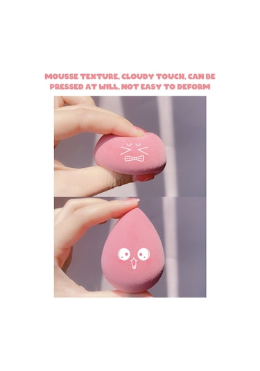 Mufunye Makyaj Yumurta Tozu Puf, Islak Ve Kuru, 4 Parça 07 芝芝满满