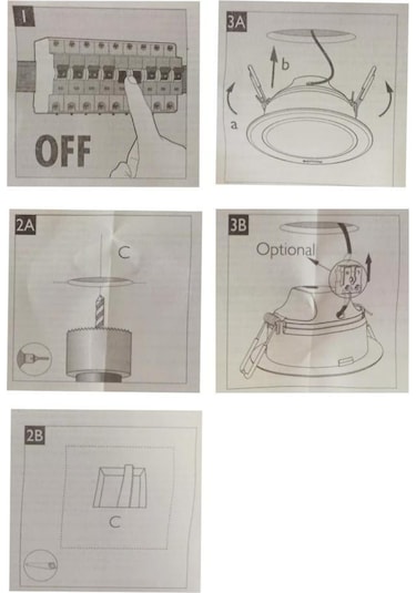 Philips 10W Sıva Altı Led Spot Panel Beyaz Kasa 6500K Beyaz