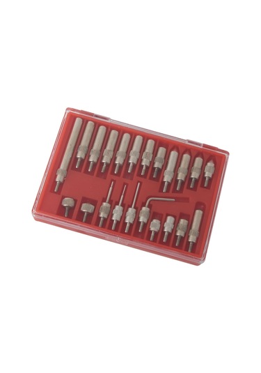 Dofolink Stainless Steel Dial Gauge Probe Set - 22 Pieces, 0.01mm Precision, Standard Thread, Rustproof Measurement Accessories