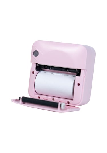 C17m Pembe Mini Bluetooth Yazıcı Termal, Portable, Kartuşsuz Ba