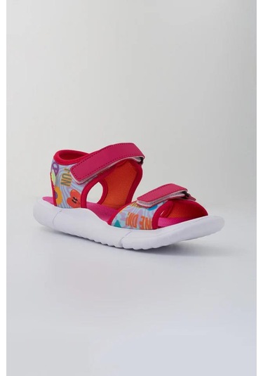 Dudino Paris Hafif Cırtlı Filet Çocuk Sandalet Pembe
