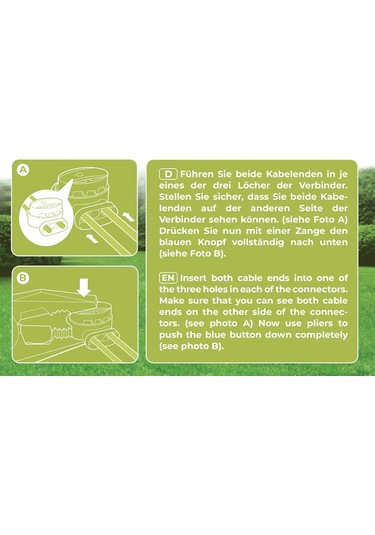 Robotik Çim Biçme Makineleri İçin 10 Adet Kablo Bağlantı Kiti - 10 Jel Dolgulu C