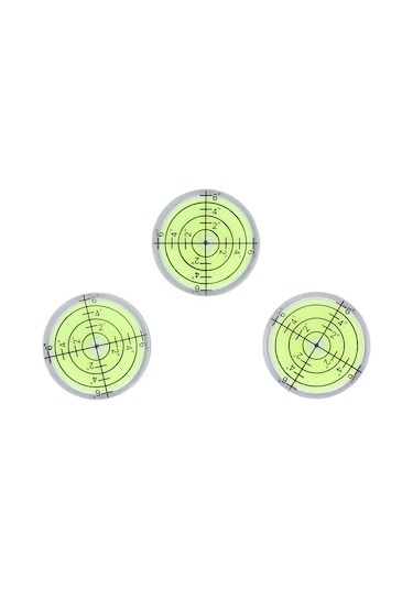 Xindoker 3'lü 32mm Mini Yuvarlak Kabarcık Seviye Aleti - Yüksek Hassasiyetli Hedef Merkezi, Daireli Ölçekli, Tripod, Kamera, Mobilya Düzey Ölçümü