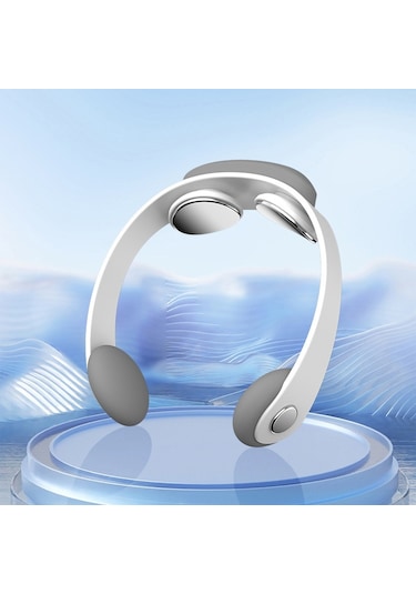 Butu Servikal Omurga Masajı Tens Mikro Akım Darbeli Askılı Boyun Masaj Cihazı Beyaz