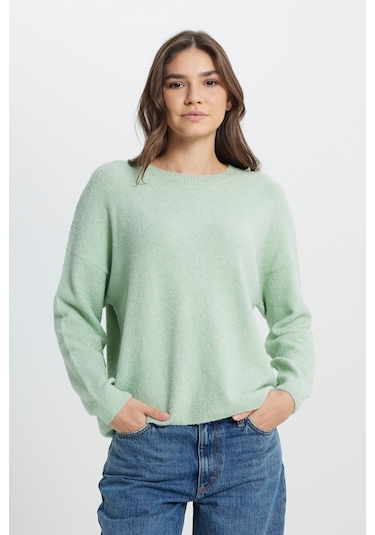 Wrangler Regular Fit Normal Kesim Mint Yeşili Triko Kazak W242710303 Mint