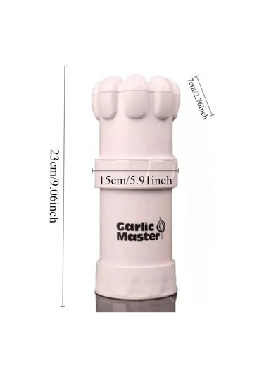 Jialan Çok Fonksiyonlu Sarımsak Presi, Sarımsak Dilimleyici, Beyaz