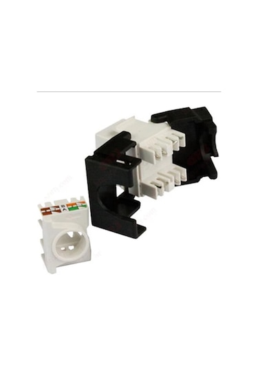 CAT6 UTP Keystone Jack 180 Derece (10'lu Paket)