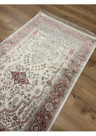 Tuğra İpek Seccade Halı %100 Bambu Doğal İplik 80x125 Cm