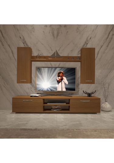 Decoraktiv Eko 7 Mdf Dvd Tv Ünitesi Tv Sehpası Ceviz